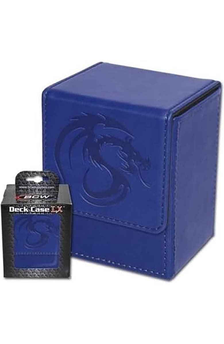 BCW Padded Leatherette Deck Case Lx Blue, Alternate, color, Multicolored
