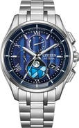 Citizen ATTESA Atomic Timekeeping Stained Glass Chronograph Super Titanium™ Bracelet Watch, 41.5mm