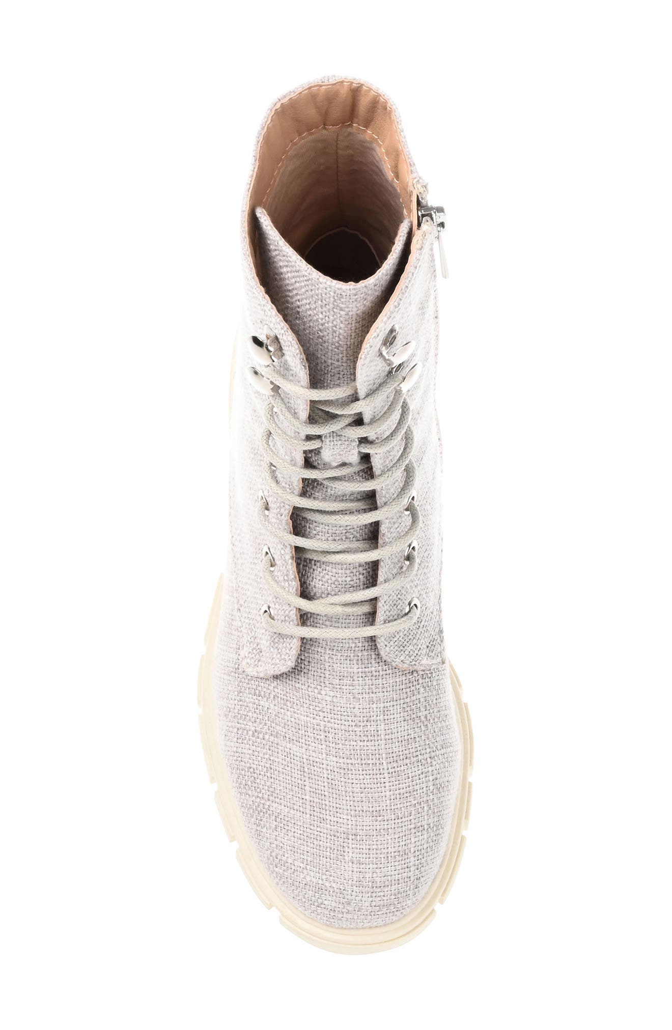 Madelynn Lug Sole Combat Boot, Alternate, color, GREY