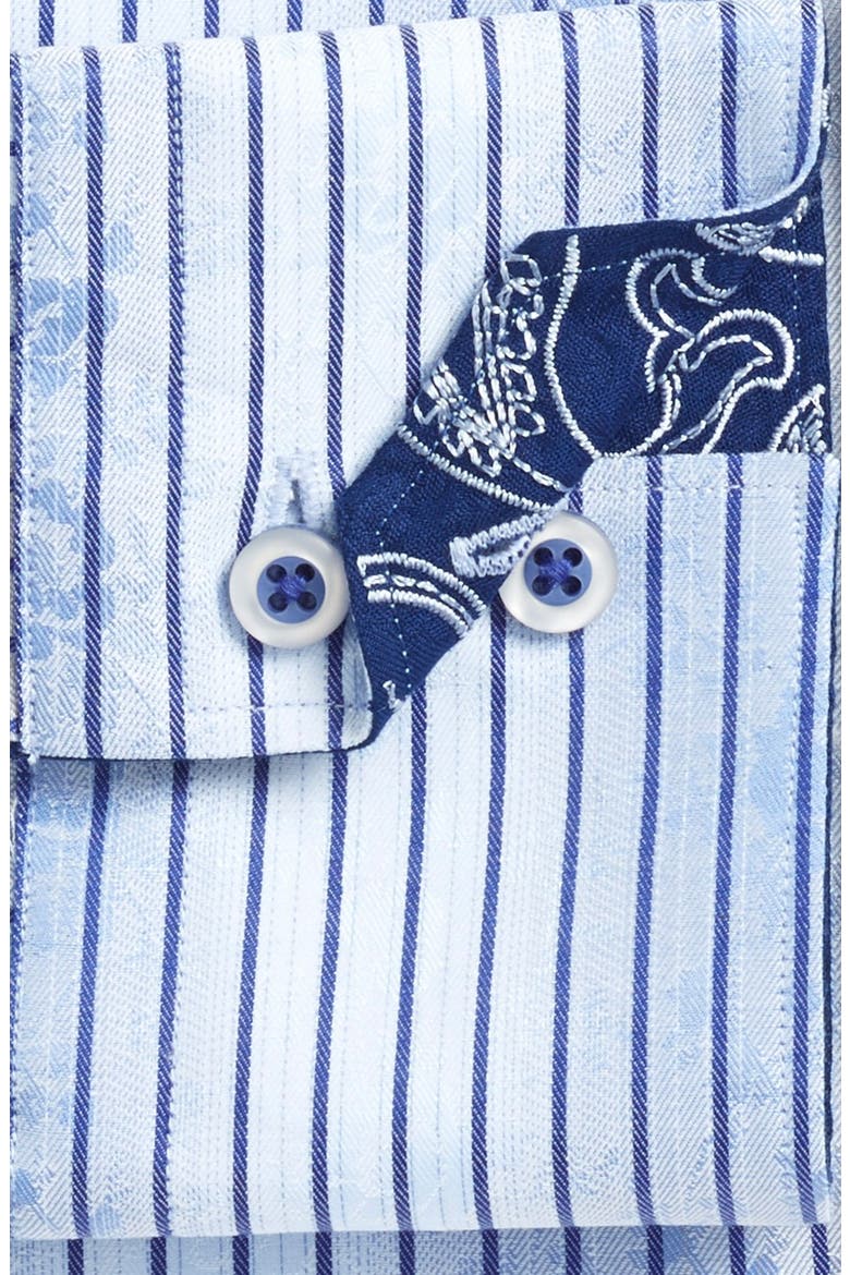 'Waterworld' Classic Fit Sport Shirt, Alternate, color, BLUE