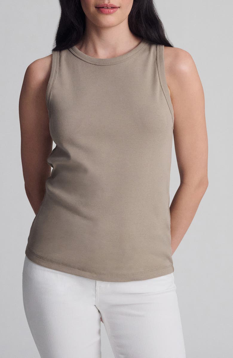 Mavi Jeans Sleeveless Jersey Top, Main, color, Roasted Cashew