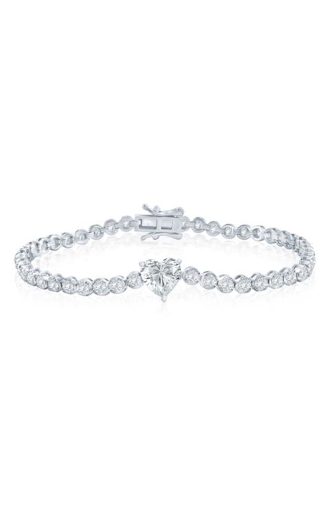 Heart Cubic Zirconia Bracelet