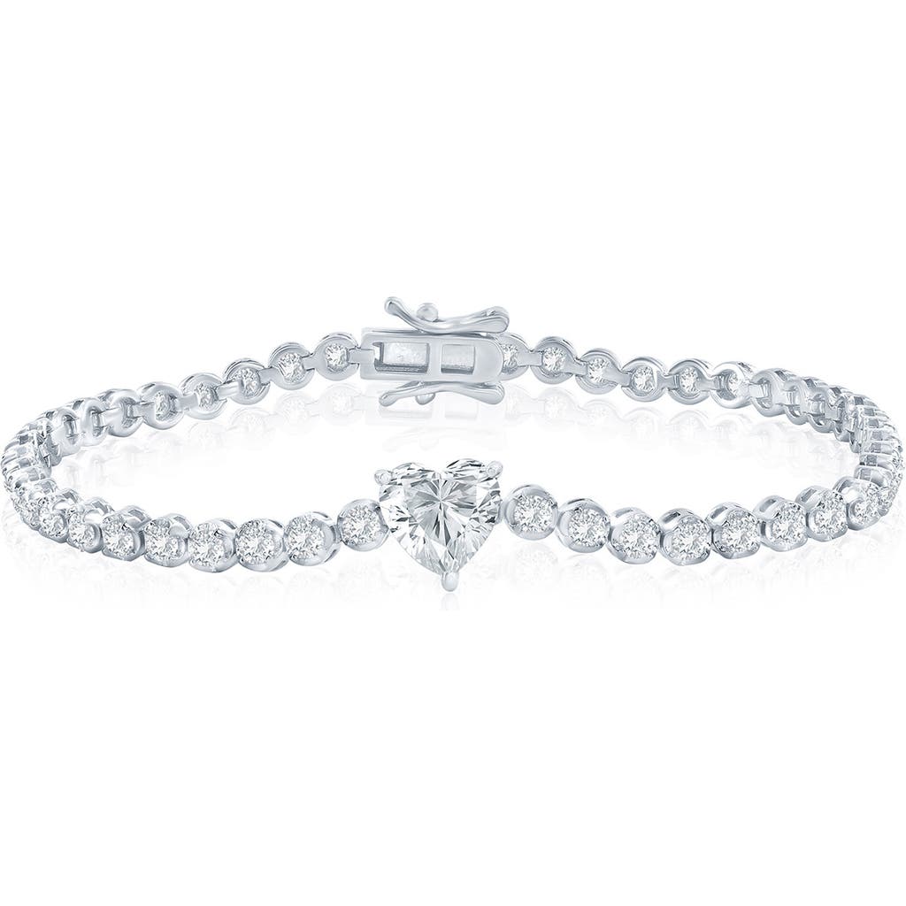 Shop Simona Heart Cubic Zirconia Bracelet