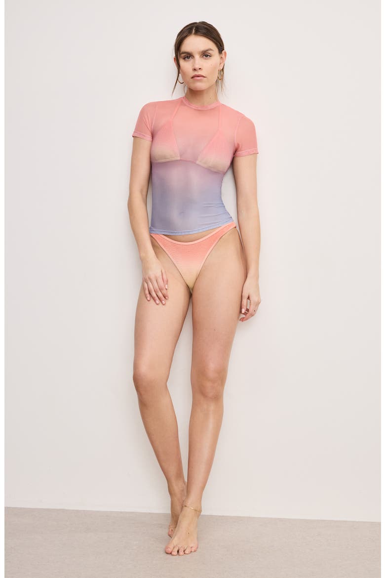 Mesh Baby Tee, Alternate, color, SUNSET GRADIENT004