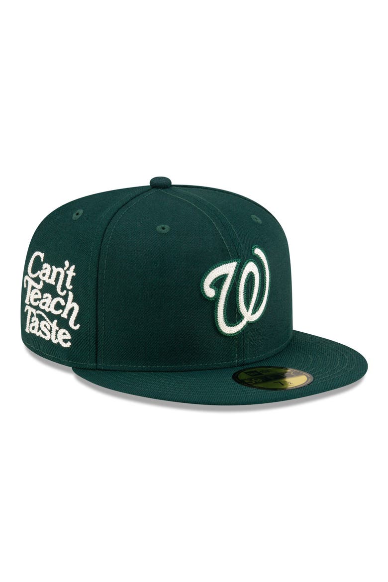 x Diet Starts Monday Washington Nationals Fitted Wool Twill Baseball Cap, Alternate, color, GREEN
