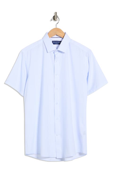 Slim Fit Perfect Stretch Long Sleeve Button Down Shirt