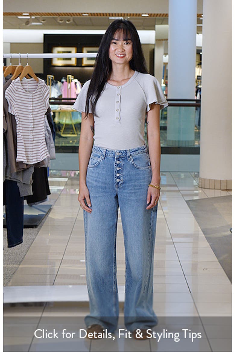 Flutter Sleeve Ribbed Henley video