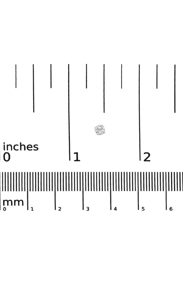 Haus of Brilliance Silver Silver 1/4 Ct Round Lab Grown Diamond Solitaire Stud Earrings, Alternate, color, White