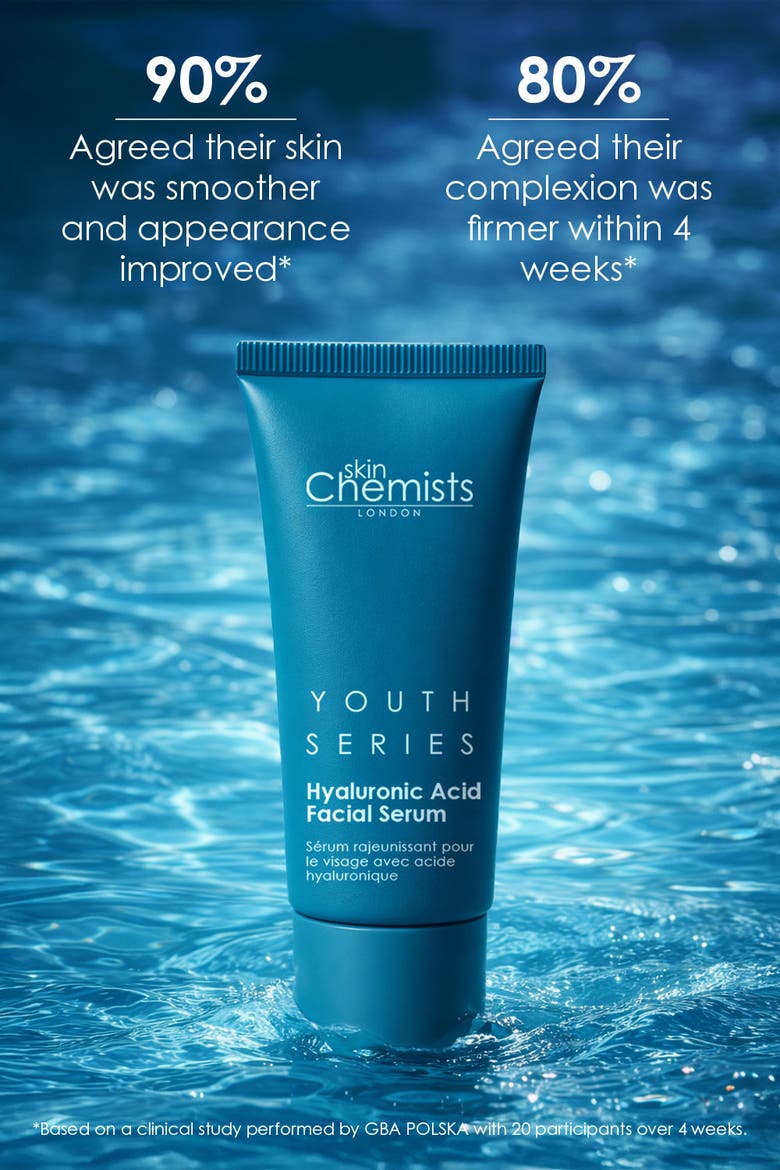 Youth Series 1.5% Hyaluronic Acid Facial Serum 30ml for Dryness, Fine Lines & Wrinkles, Alternate, color, White