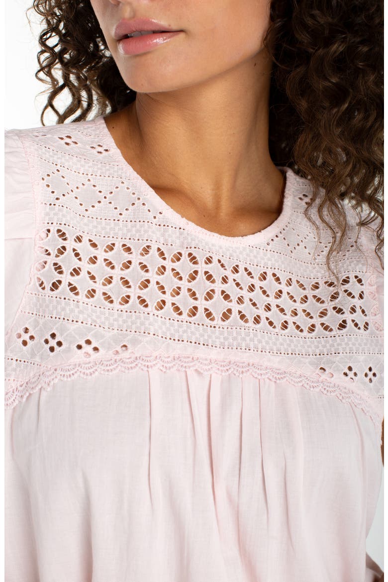 Double Ruffle Sleeve Top, Alternate, color, SOFT PINK