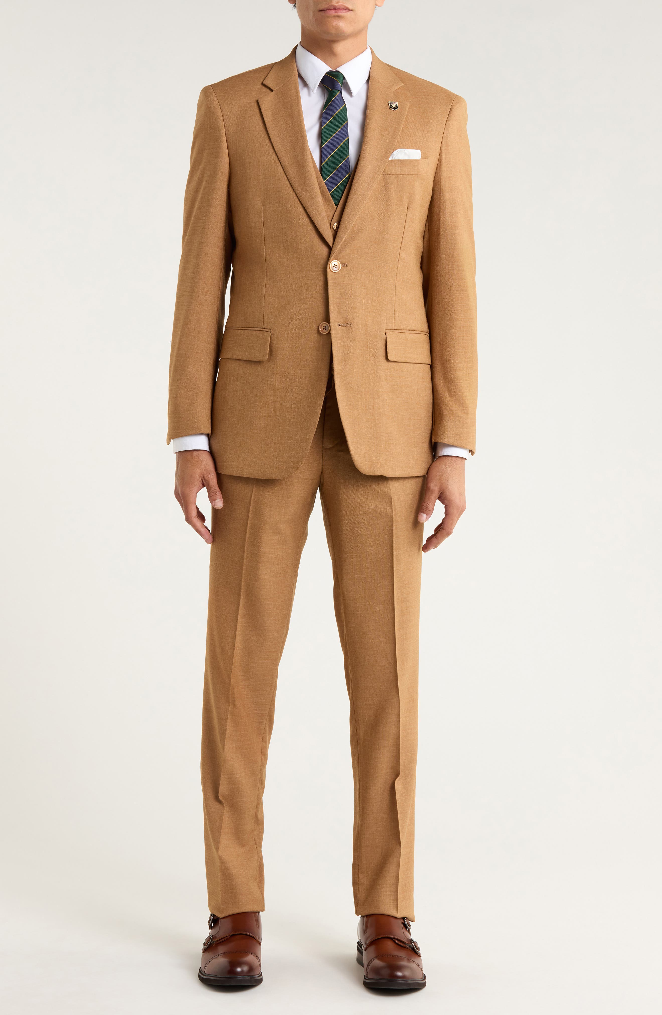 ZEGARIE Coffee Mélange 3-Piece Suit