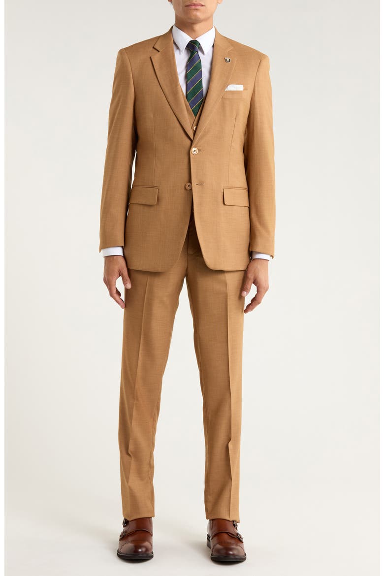 Coffee Mélange 3-Piece Suit, Main, color, COFFEE