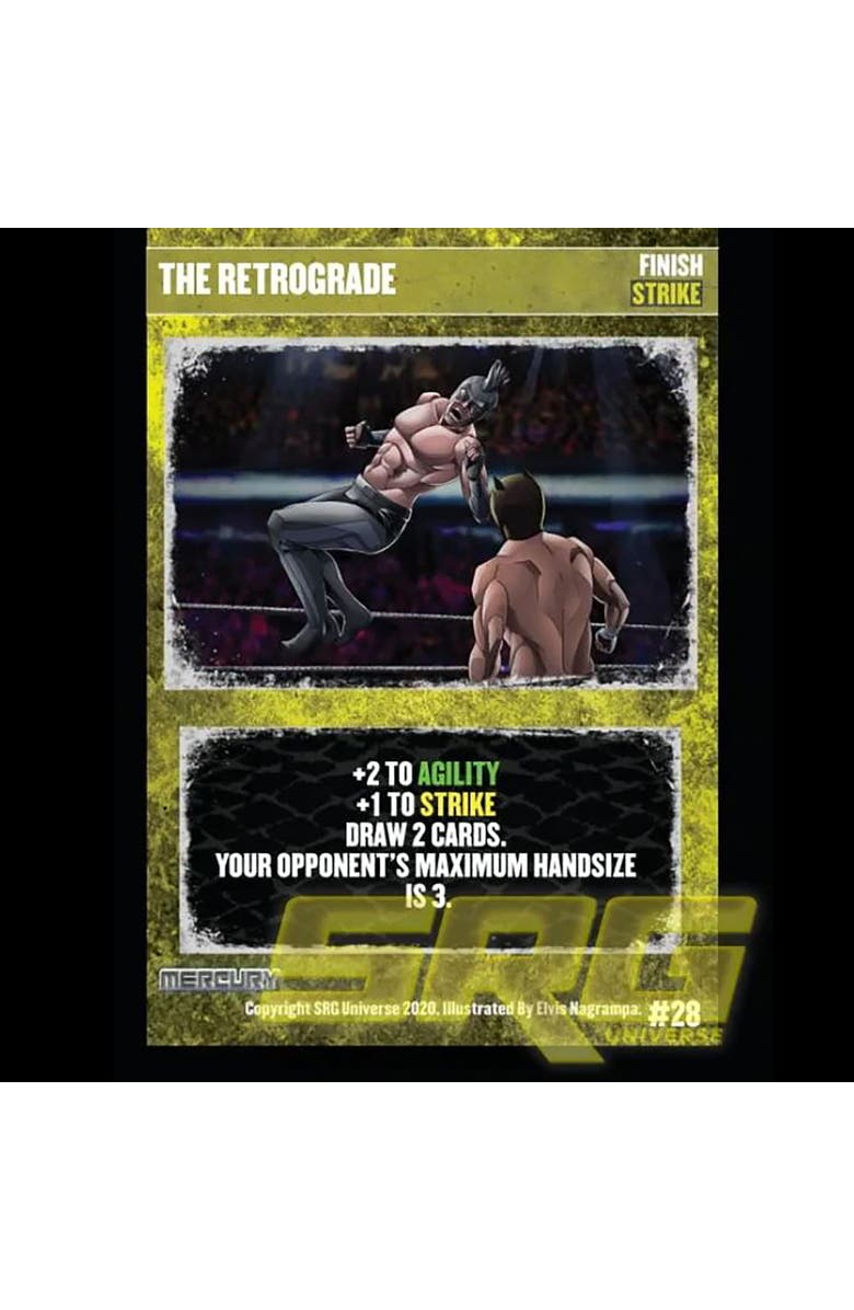 GTS Distribution Supershow Cosmic Crusader Mercury Wrestling Card And Dice Game, Alternate, color, 