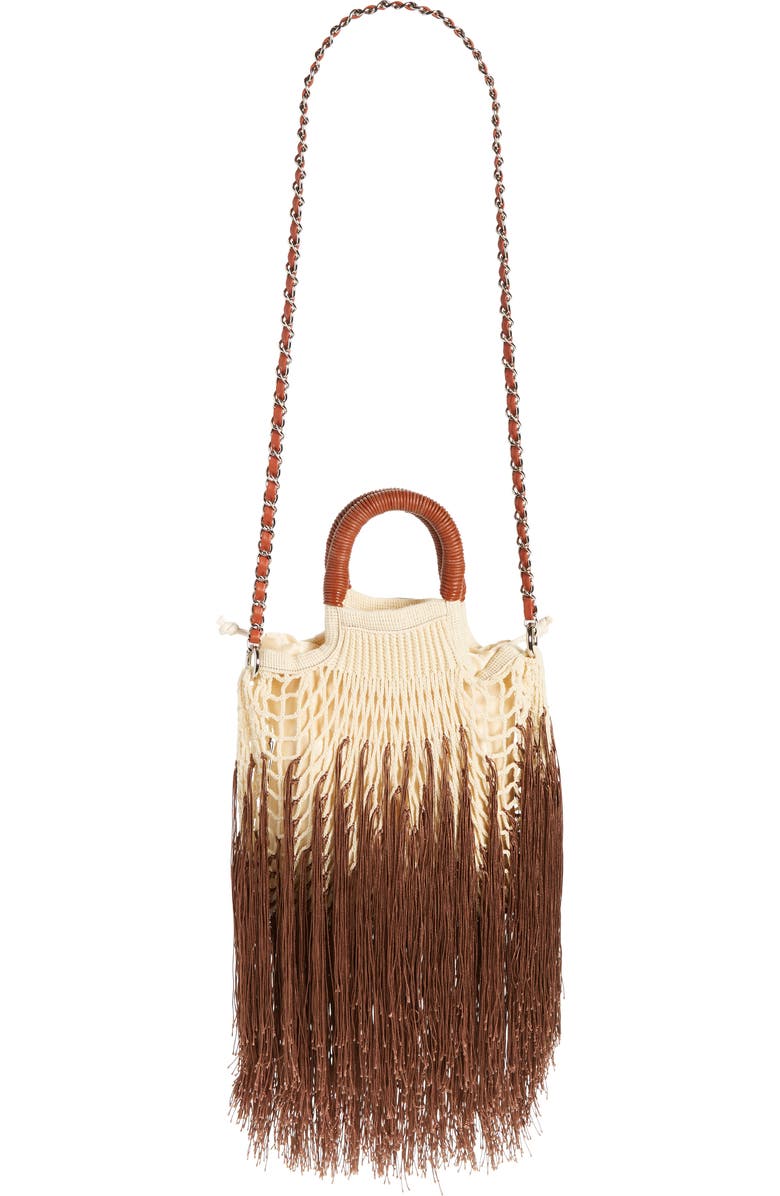 Petit Kouraj Mini Fringe Top Handle Bag, Alternate, color,