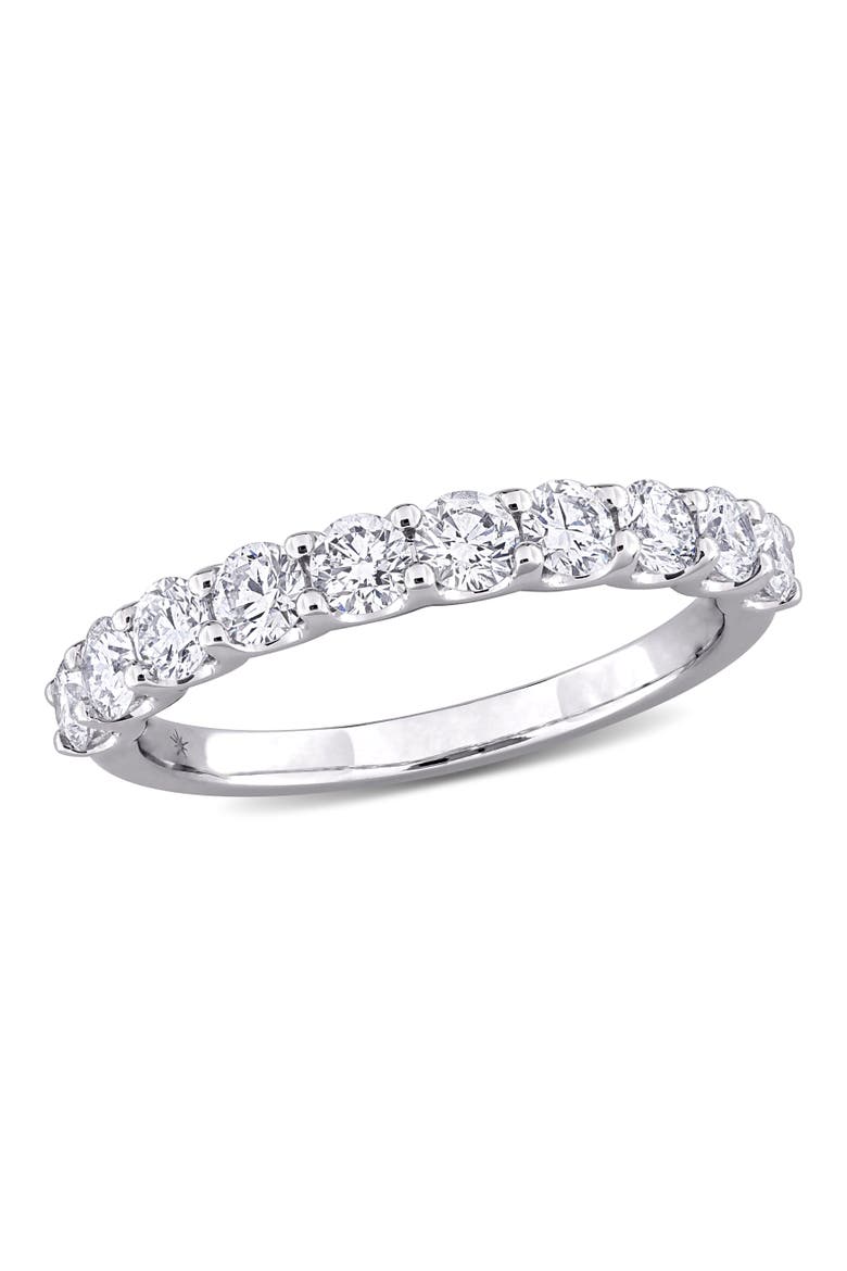 1 CTW Lab Grown Diamond Anniversary Band 14k, Main, color, White Gold