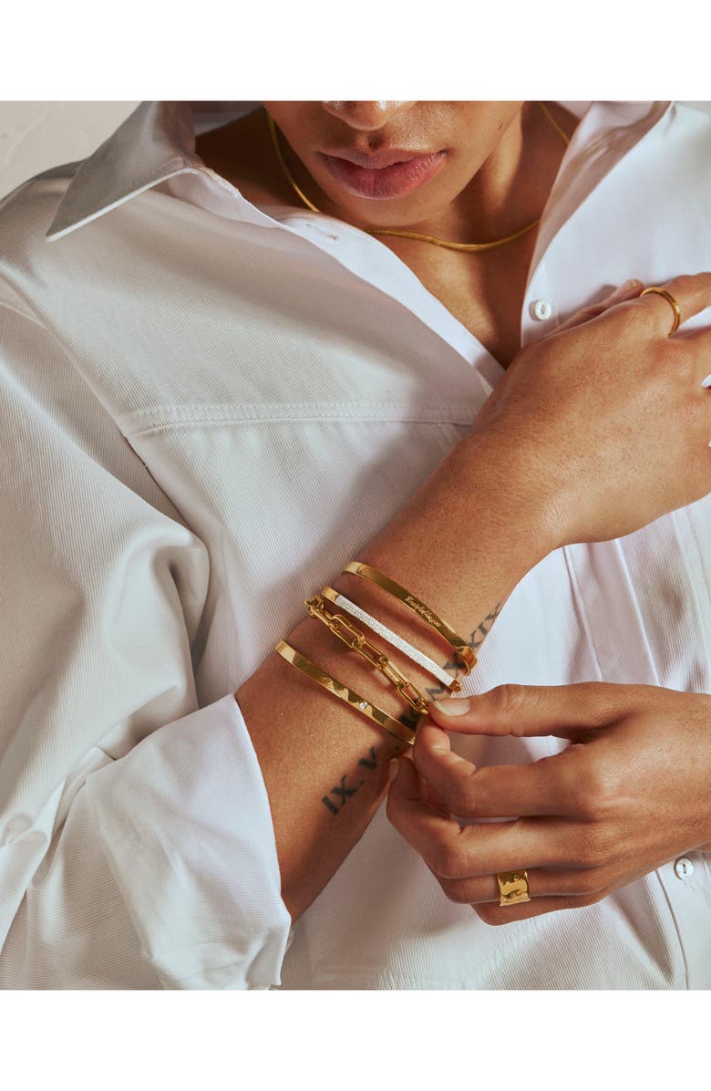 Monica Vinader Essential Diamond Bracelet, Alternate, color, Gold