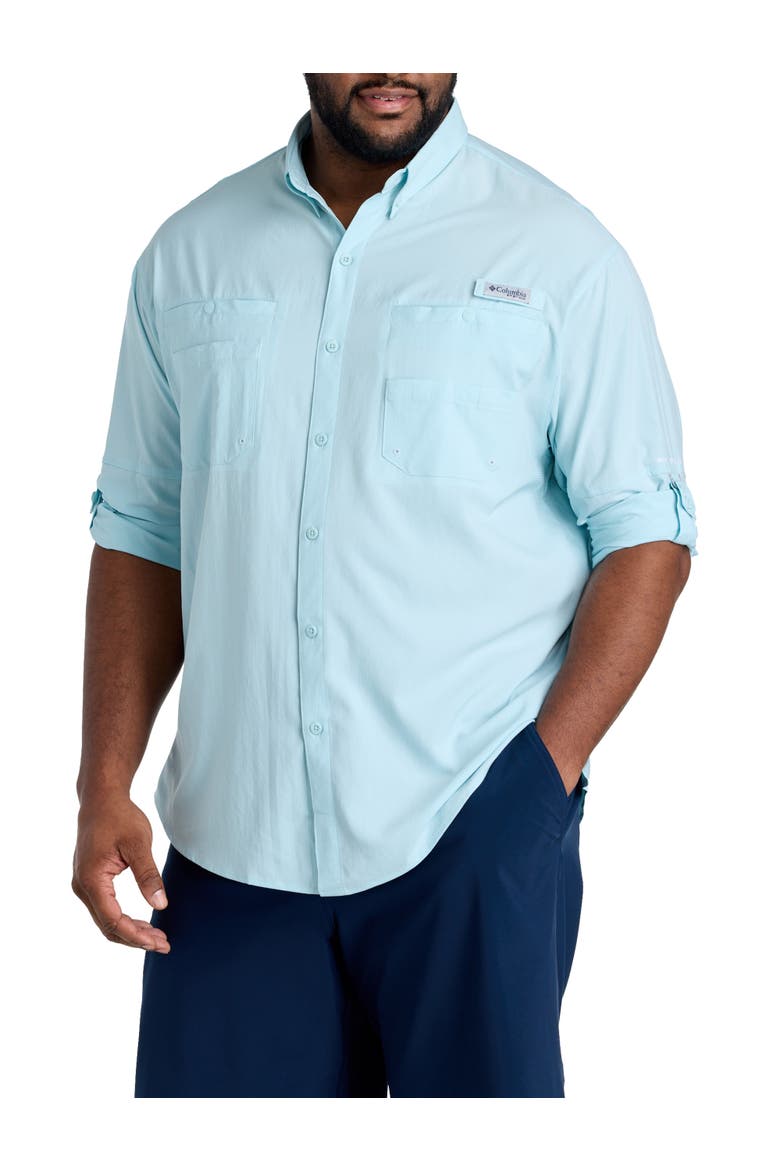 Big & Tall PFG Tamiami Sport Shirt, Main, color, MARINE LIGHT