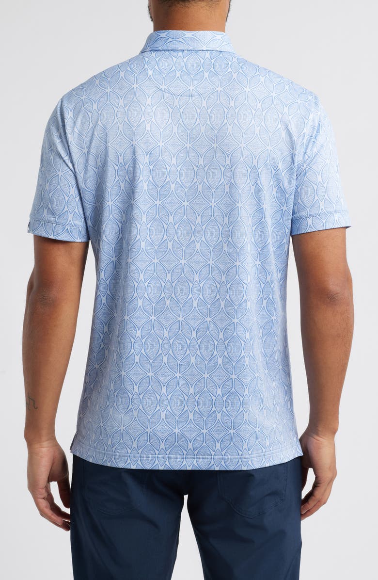 Mizzen+Main Halyard Trim Fit Performance Polo, Alternate, color, Sky Woodblock