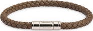 TOM FORD Men's Tubular Clasp Braided Leather Bracelet