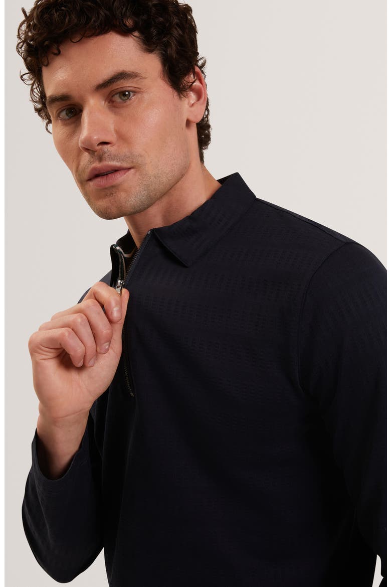 Wyther Quarter Zip Polo, Alternate, color, NAVY