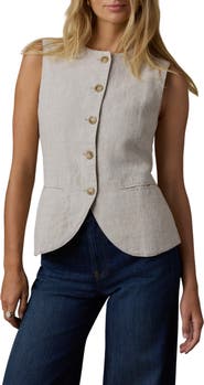 Faherty Sun Strider Linen Vest