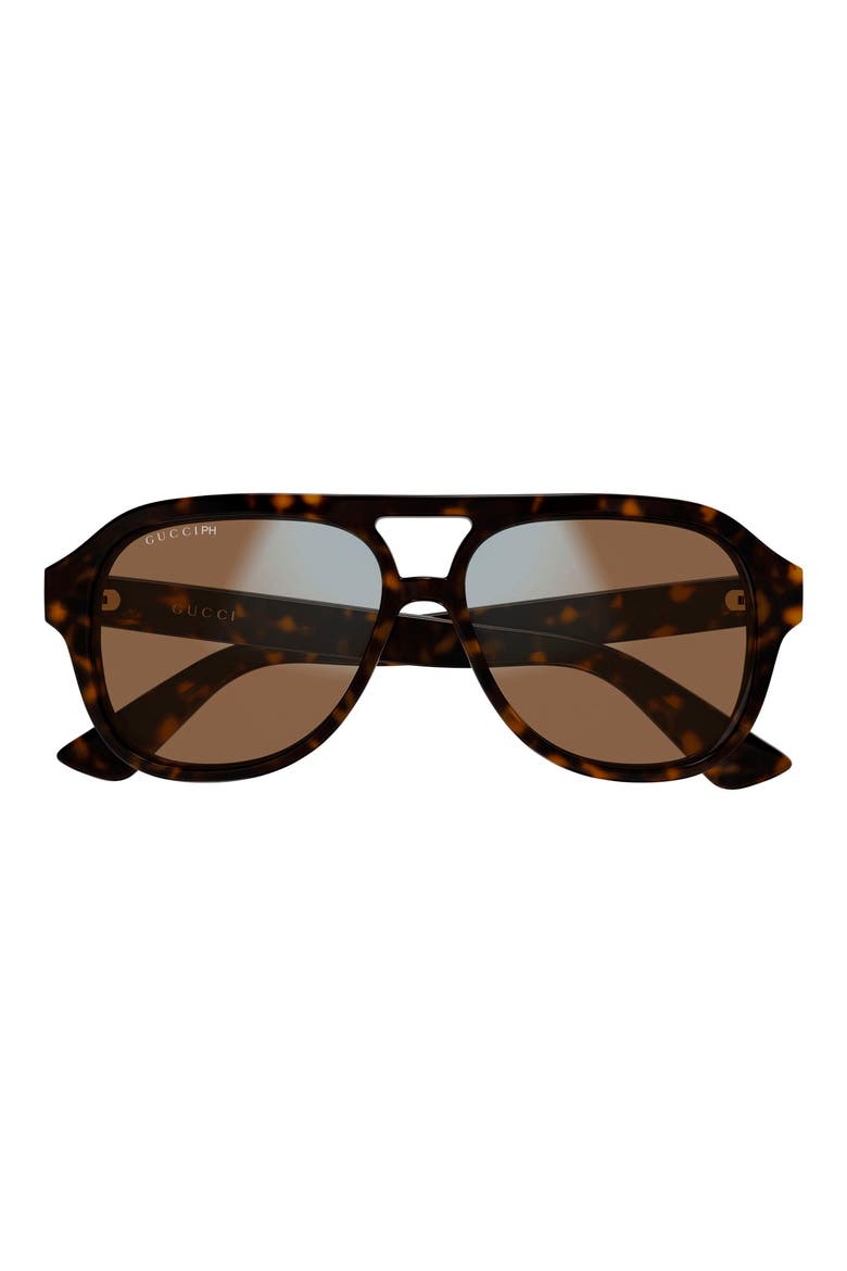 55mm Polarized Navigator Sunglasses, Alternate, color, HAVANA