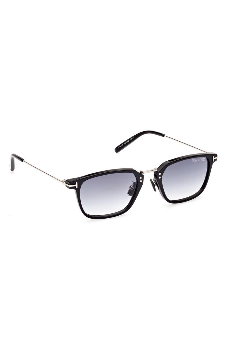 TOM FORD 52mm Rectangular Sunglasses, Alternate, color,