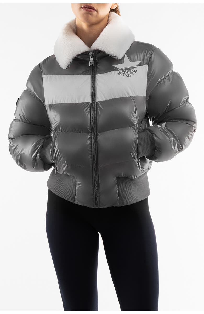 Malibu Ski Club Apres Slick Bomber, Main, color, Grey