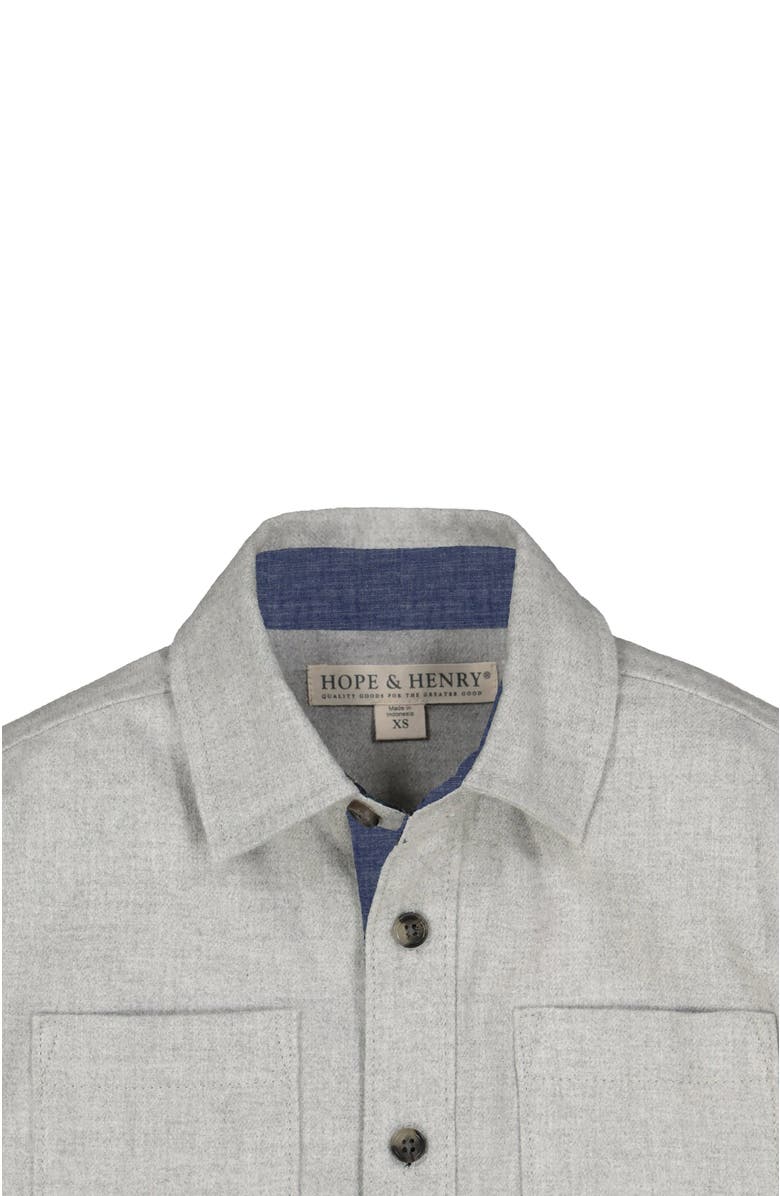 Hope & Henry Boys' Organic Flannel Shirt, Kids, Alternate, color, 