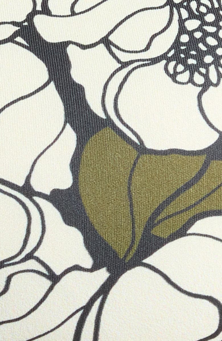 Hutch Conny Floral Bikini Top, Alternate, color, Black Olive Fl Outline Poppies