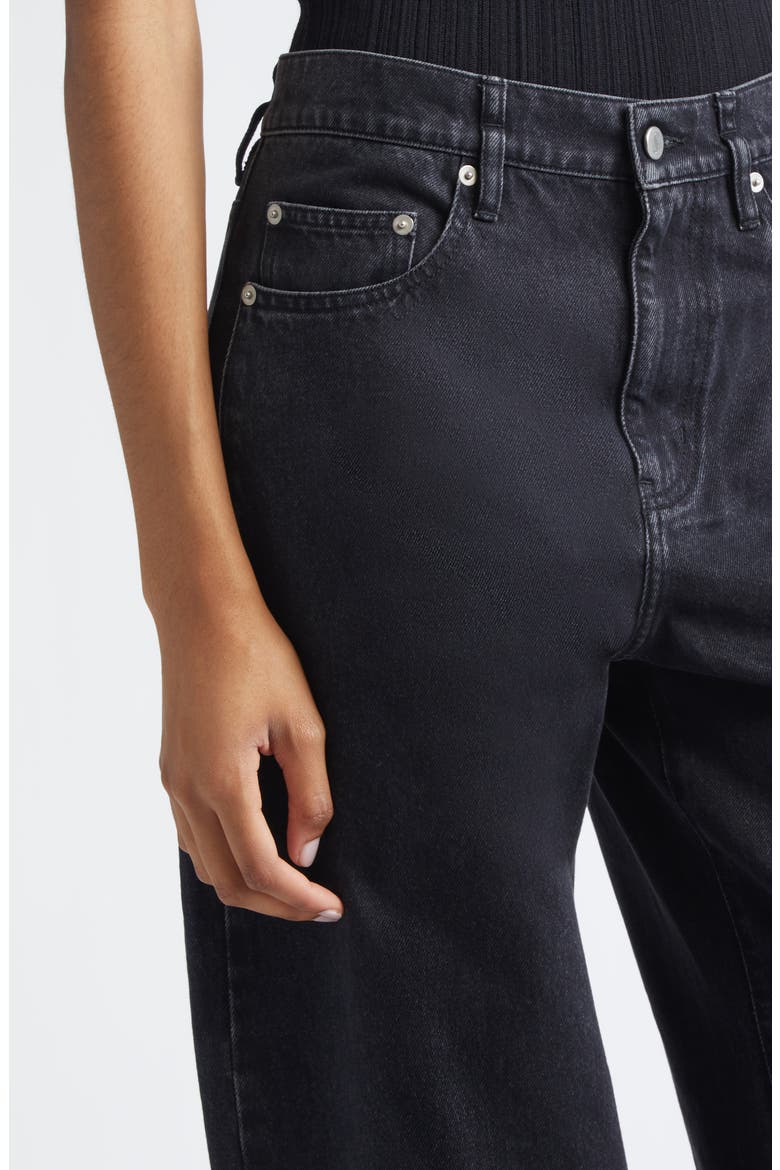 Fontana Barrel Leg Jeans, Alternate, color, BLACK