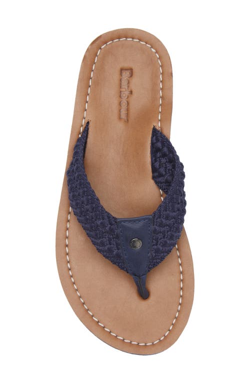 Barbour Kelburn Flip Flop In Navy