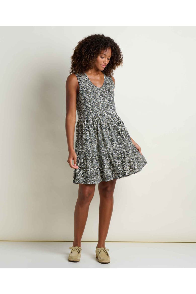 Marley Tiered Tank Dress, Alternate, color, Midnight Print