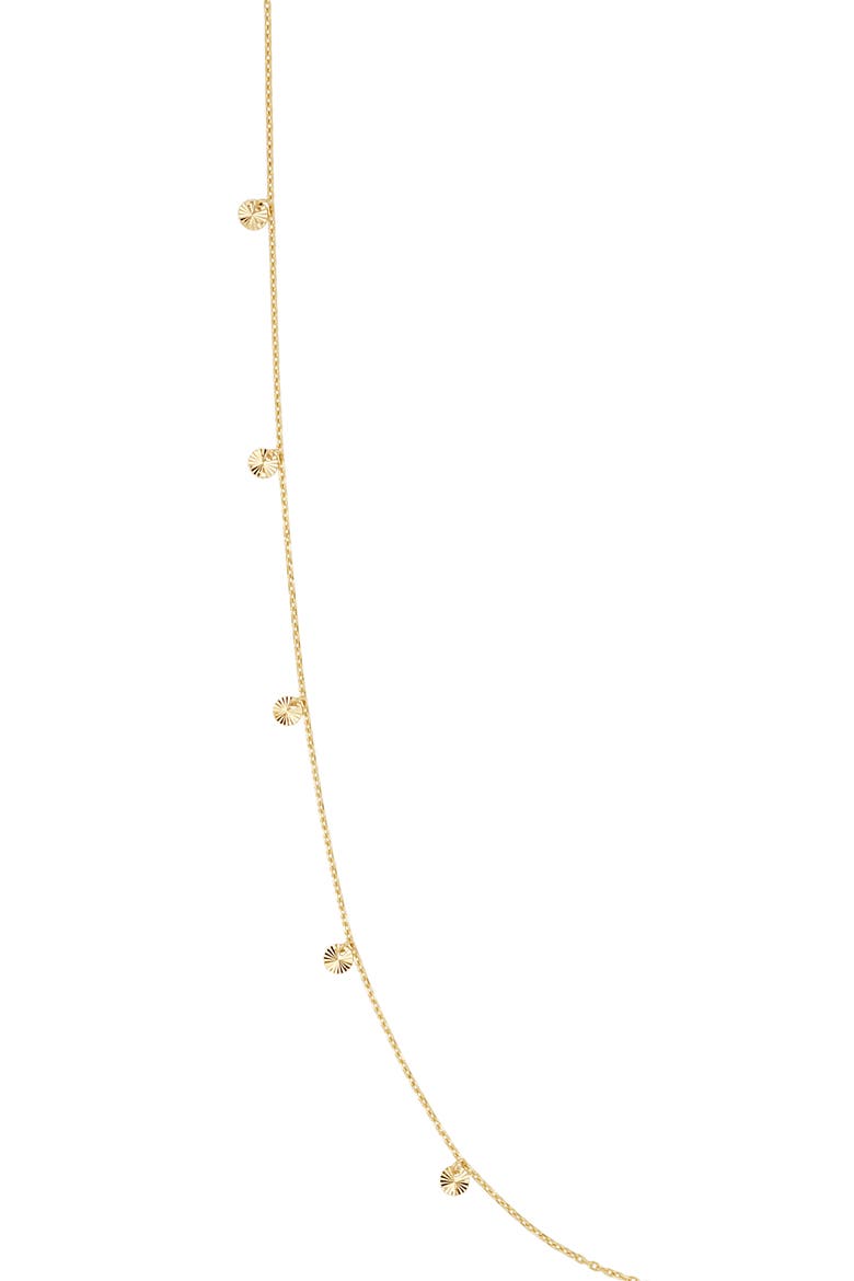 14K Yellow Gold Disc Station Necklace, Alternate, color, 14KY