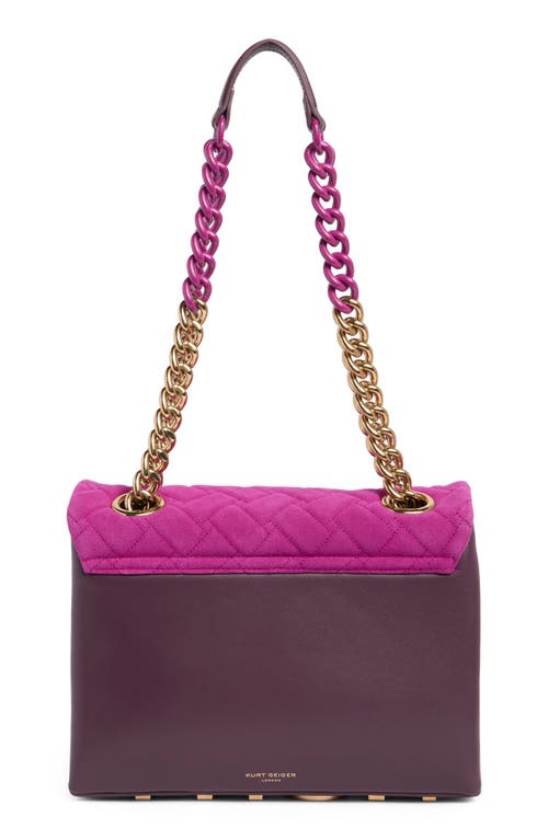 Kurt Geiger London Large Kensington Leather Convertible Shoulder Bag In Pink