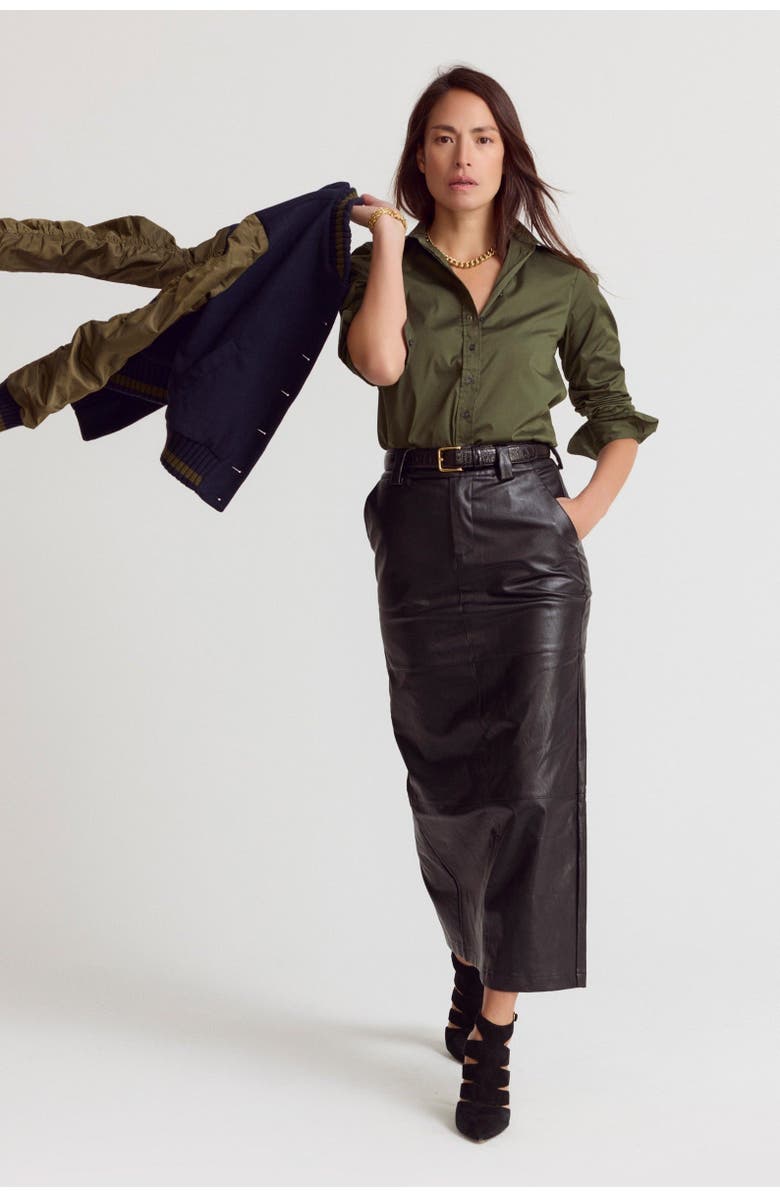 The Shirt by Rochelle Behrens The Icon Shirt, Alternate, color, Camo Green