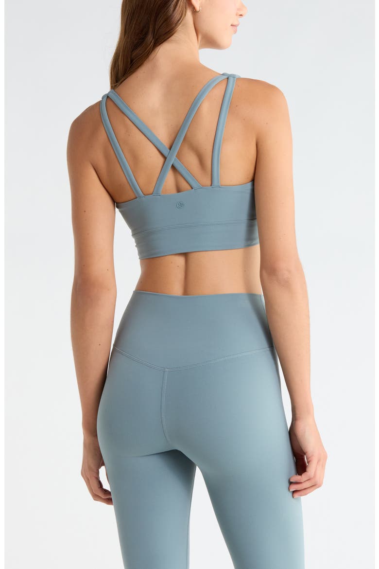 Studio Luxe Sweetheart Sports Bra, Alternate, color, TEAL DUSK