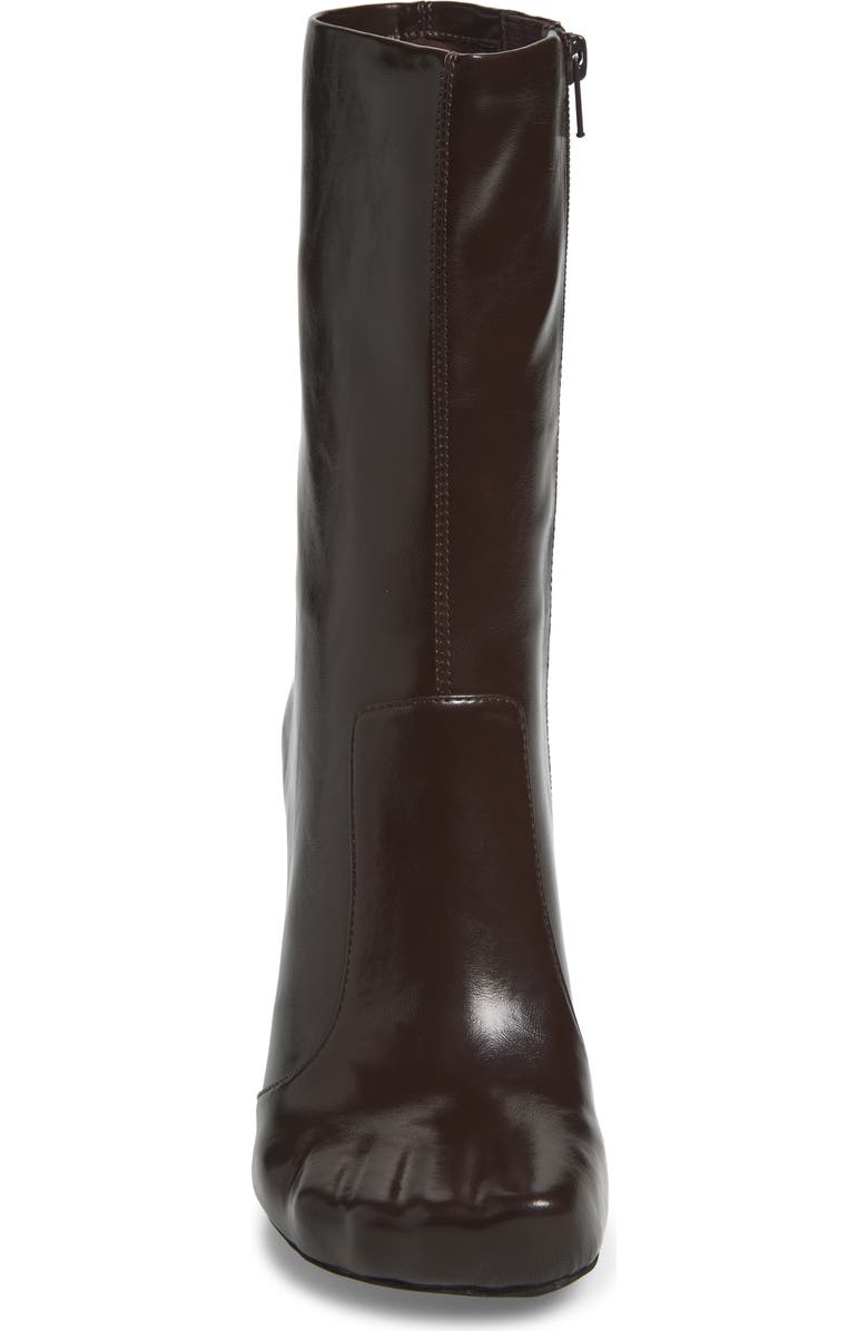 Jeffrey Campbell Visionary Stiletto Boot, Alternate, color, Brown Shiny