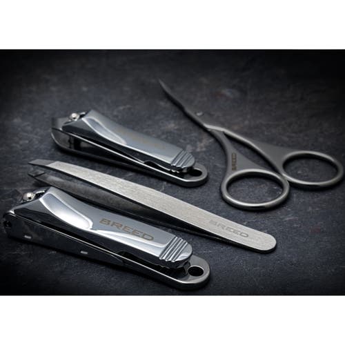 Breed Sabre 4 Piece Surgical Steel Groom Kit In Green