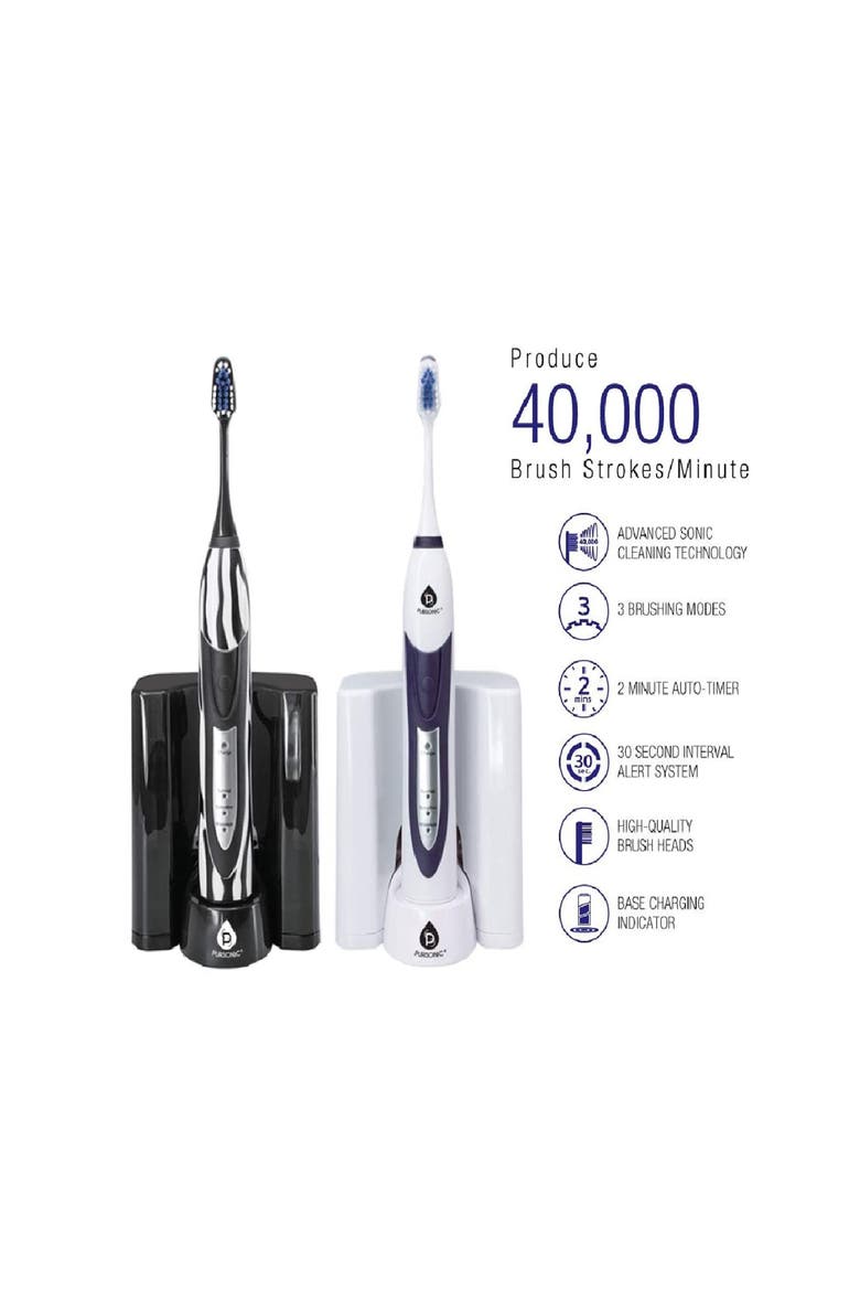 Sonic Movement Rechargeable Electric Toothbrush, Alternate, color, BLACK