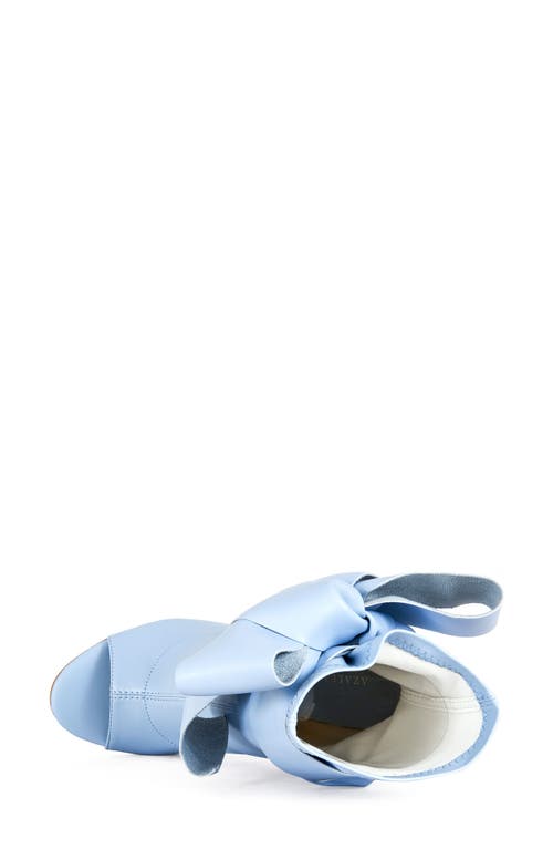 Azalea Wang Klarice Open Toe Bootie In Blue