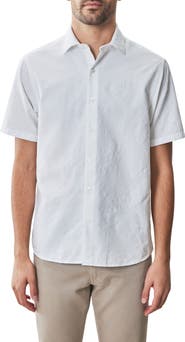 Robert Barakett Silverlake Short Sleeve Woven Button-Up Shirt