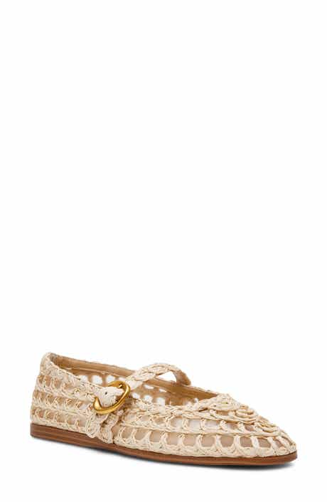 Melody Raffia Mary Jane Flat