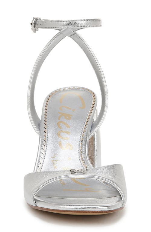 Circus Ny By Sam Edelman Aria Ankle Strap Sandal In Soft Silver