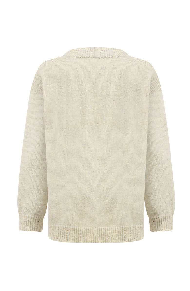 Nocturne V-Neck Knit Sweater, Alternate, color, 