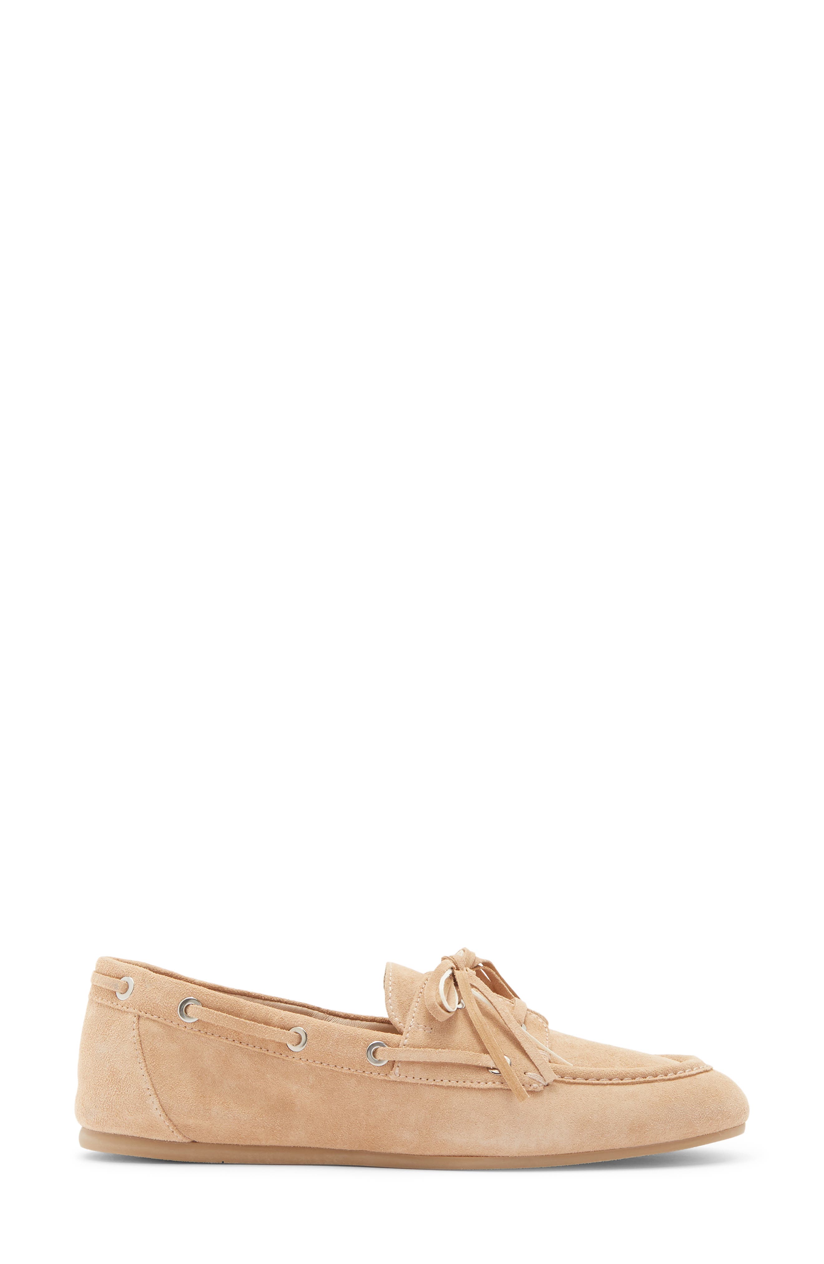 Stuart Weitzman Tinsley Moc Toe Loafer, Alternate, color, Adobe