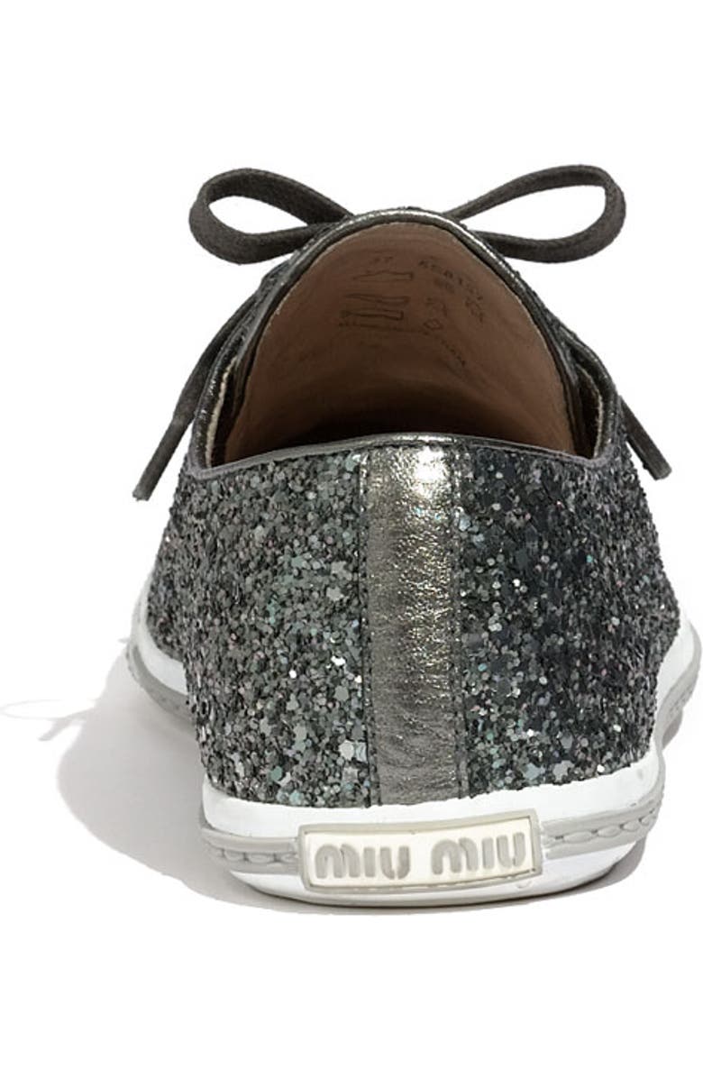 Miu Miu Glitter Sneaker, Alternate, color,