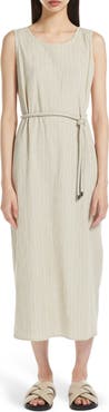 MM by Max Mara Global Tie Waist Sleeveless Maxi Dress