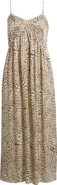 Nordstrom Strappy Gathered Midi Dress