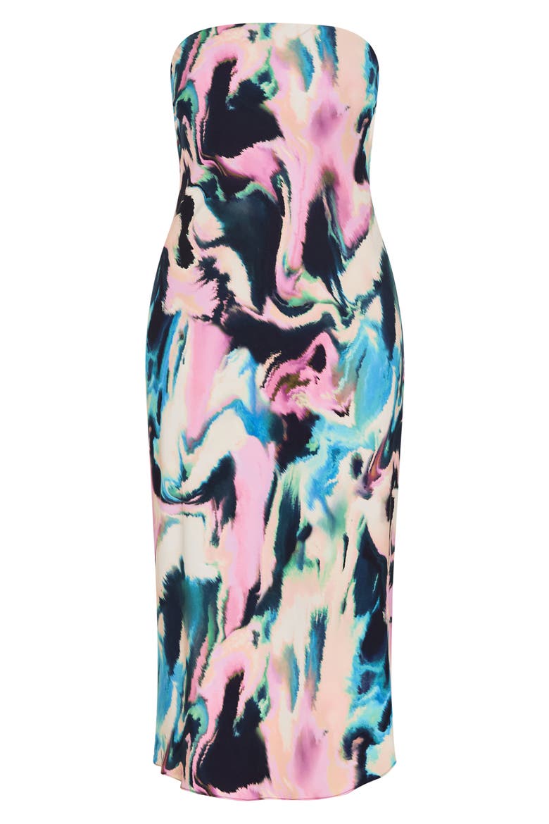 Strapless Maxi Dress, Main, color, RIPPLED